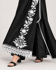 Siyah – Black Sequin Embroidered Kaftan